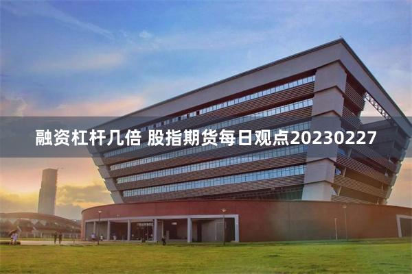 融资杠杆几倍 股指期货每日观点20230227